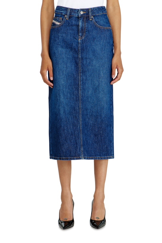 Photo: Diesel Denim midi skirt - Skirts Womens in Blue