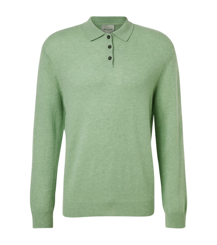 Photo: Le Kasha Crete cashmere polo sweater