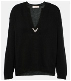 Valentino Logo virgin wool sweater