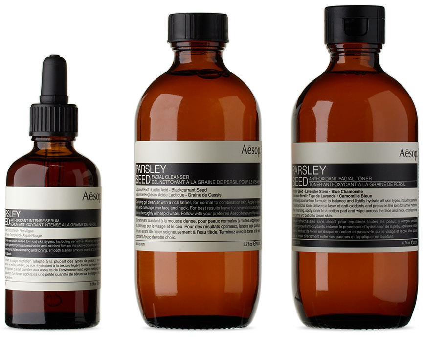 Aesop Precipitous Parsley Seed Skin Care Trio Aesop