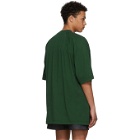 Acne Studios Bla Konst Green Basset Badge T-Shirt