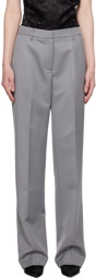 ANINE BING Gray Classic Trousers