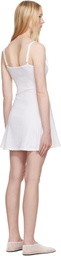 SKIMS White Drop Needle Pointelle Cami Minidress