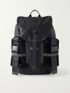 Master-Piece - Leather and Suede-Trimmed CORDURA® Backpack