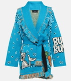 Alanui - x Looney Tunes Bugs Bunny virgin wool cardigan