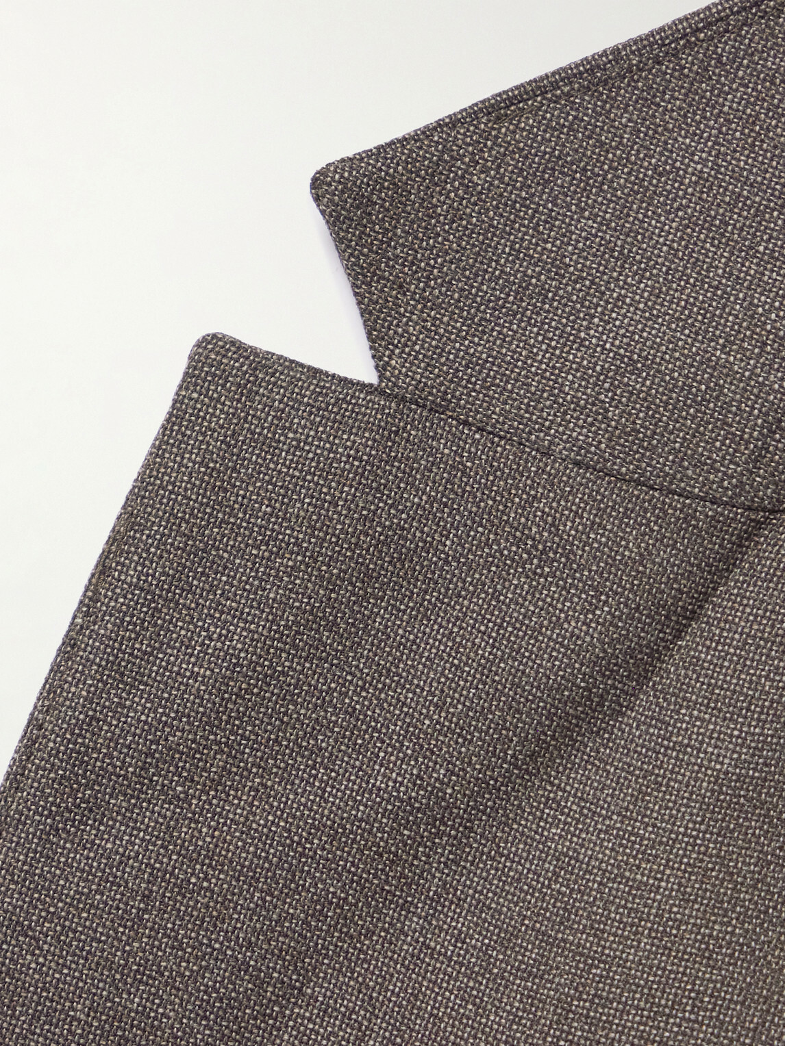 Sunspel - Textured Wool-Blend Suit Jacket - Brown