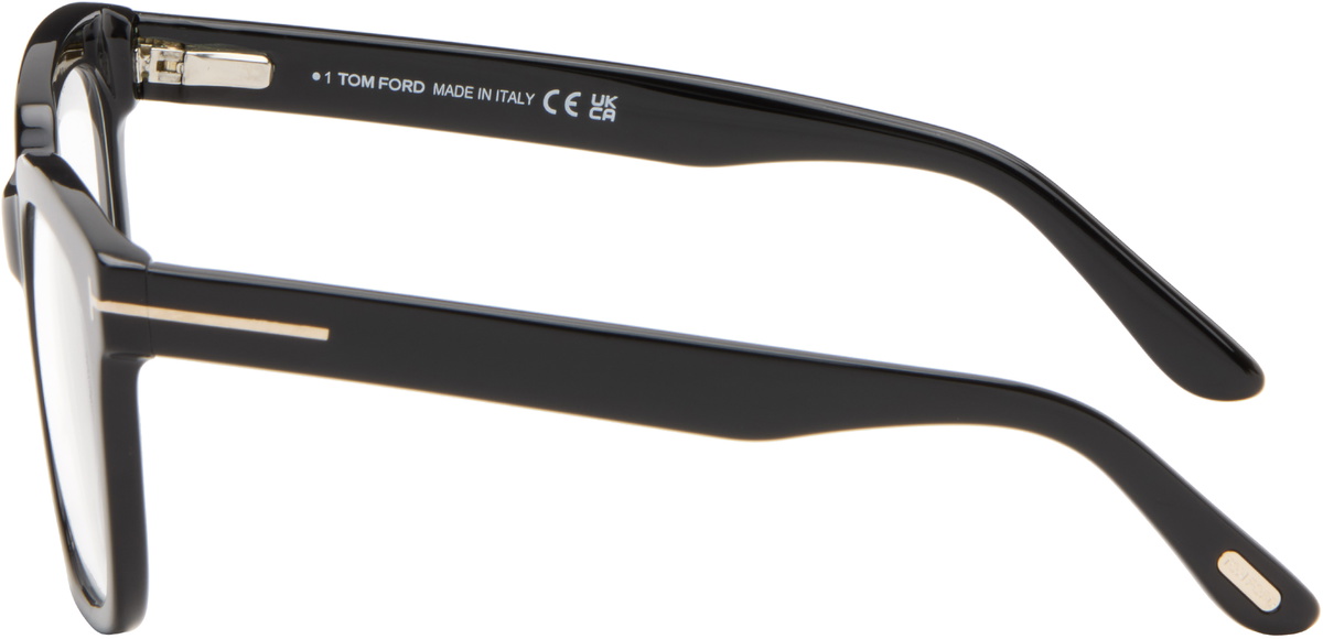 TOM FORD Black Icon Block Square Blue Light Glasses