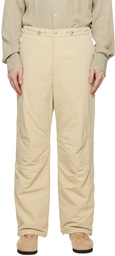 AURALEE Beige Biodegradable Nylon Over Trousers