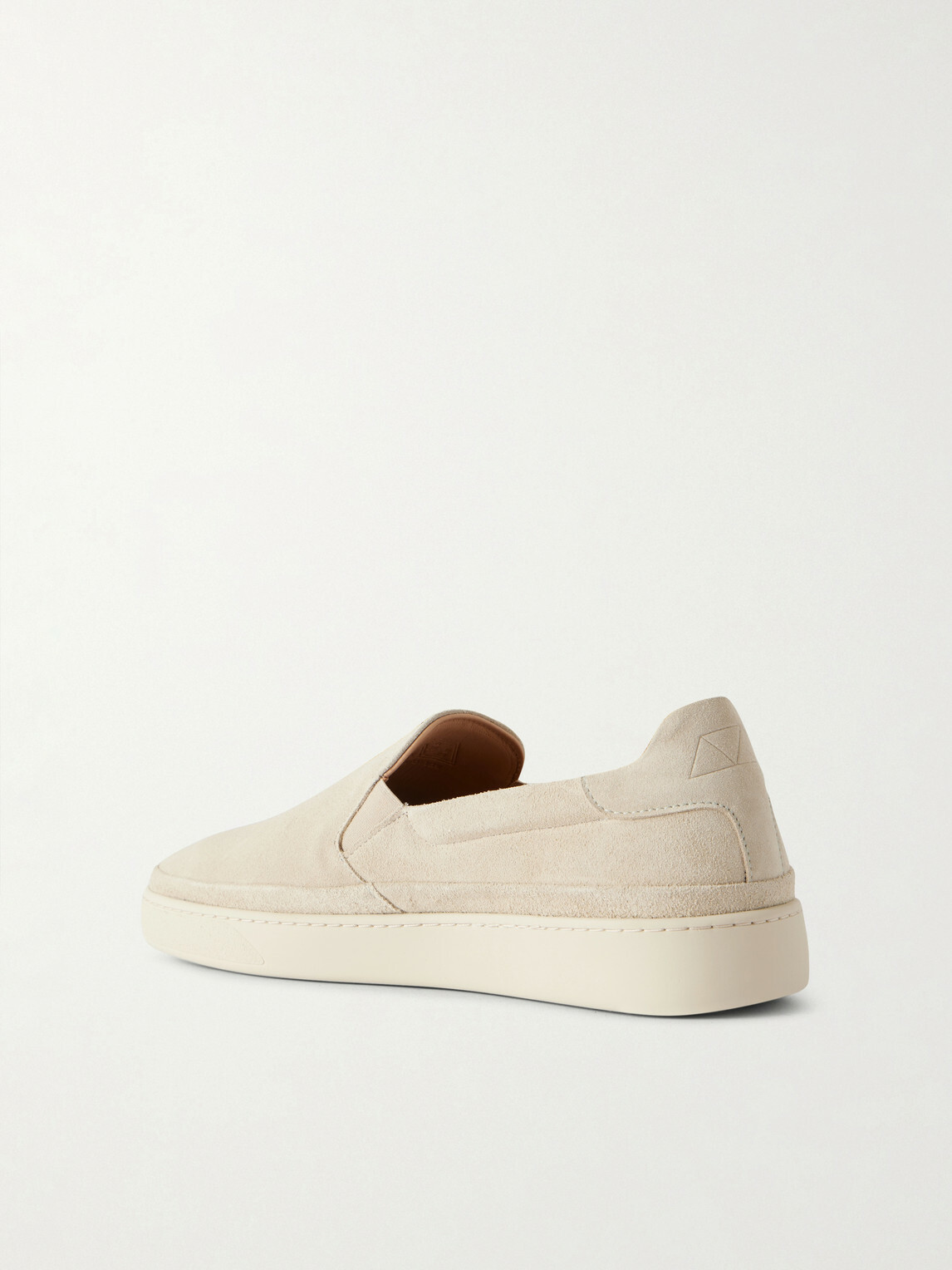 Mulo - Suede Slip-On Sneakers - Neutrals