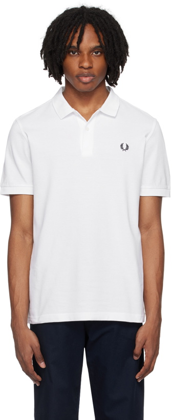 Photo: Fred Perry White 'The Fred Perry' Polo