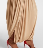 Ferragamo Draped jersey maxi skirt