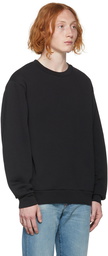 Acne Studios Black Cotton Sweatshirt