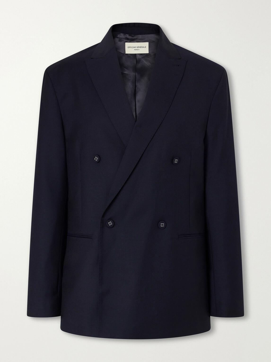 Officine Générale - Merrick Wool, Cashmere and Silk-Blend Suit Jacket - Blue