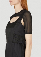 Panelled Midi Dress in Black