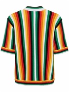 CASABLANCA - Striped Cotton & Nylon Toweling Shirt