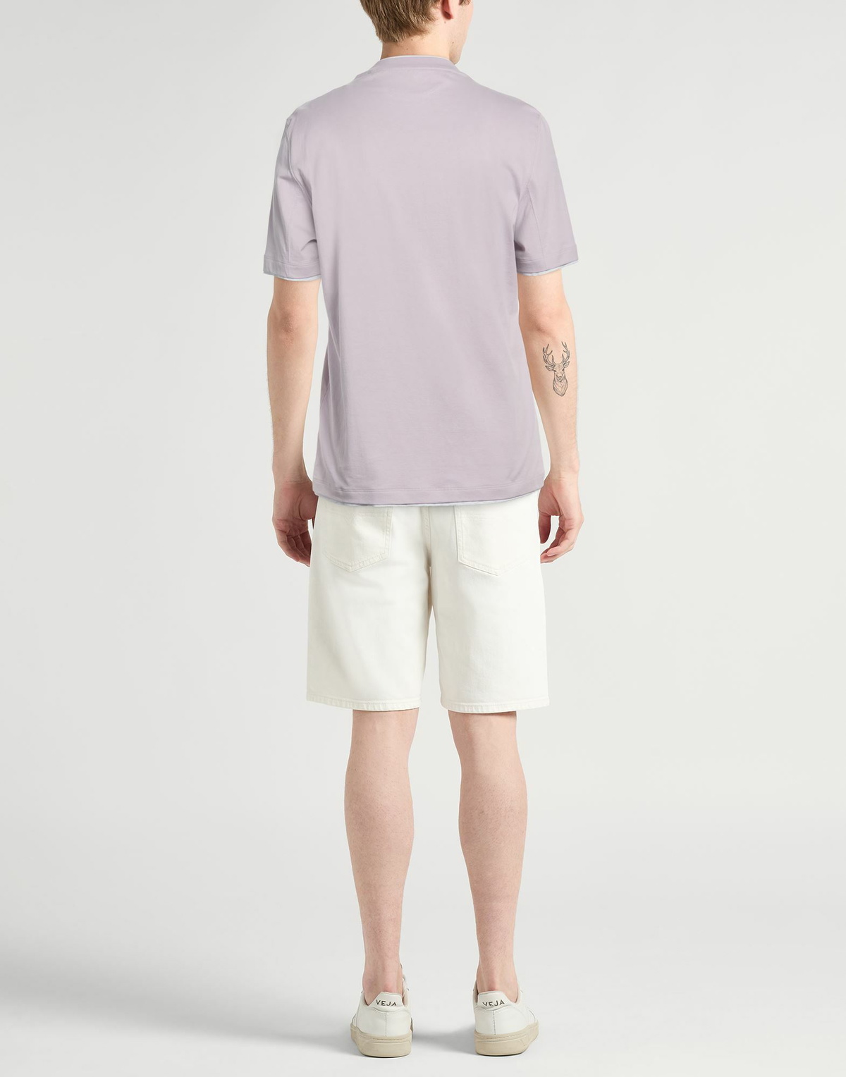 Brunello Cucinelli Mens T-shirt in Lilac