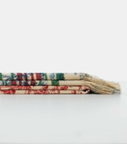 The House of Lyria Zacinto fringed linen jacquard blanket