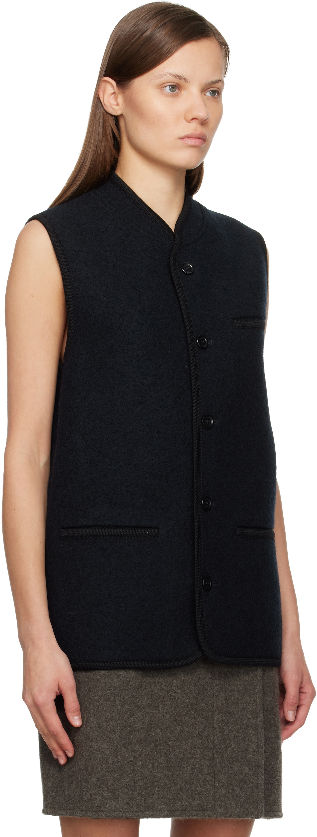 Rier SSENSE Exclusive Navy Walker Vest