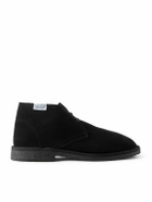 Ghiaia Cashmere - Logo-Appliquéd Suede Desert Boots - Black