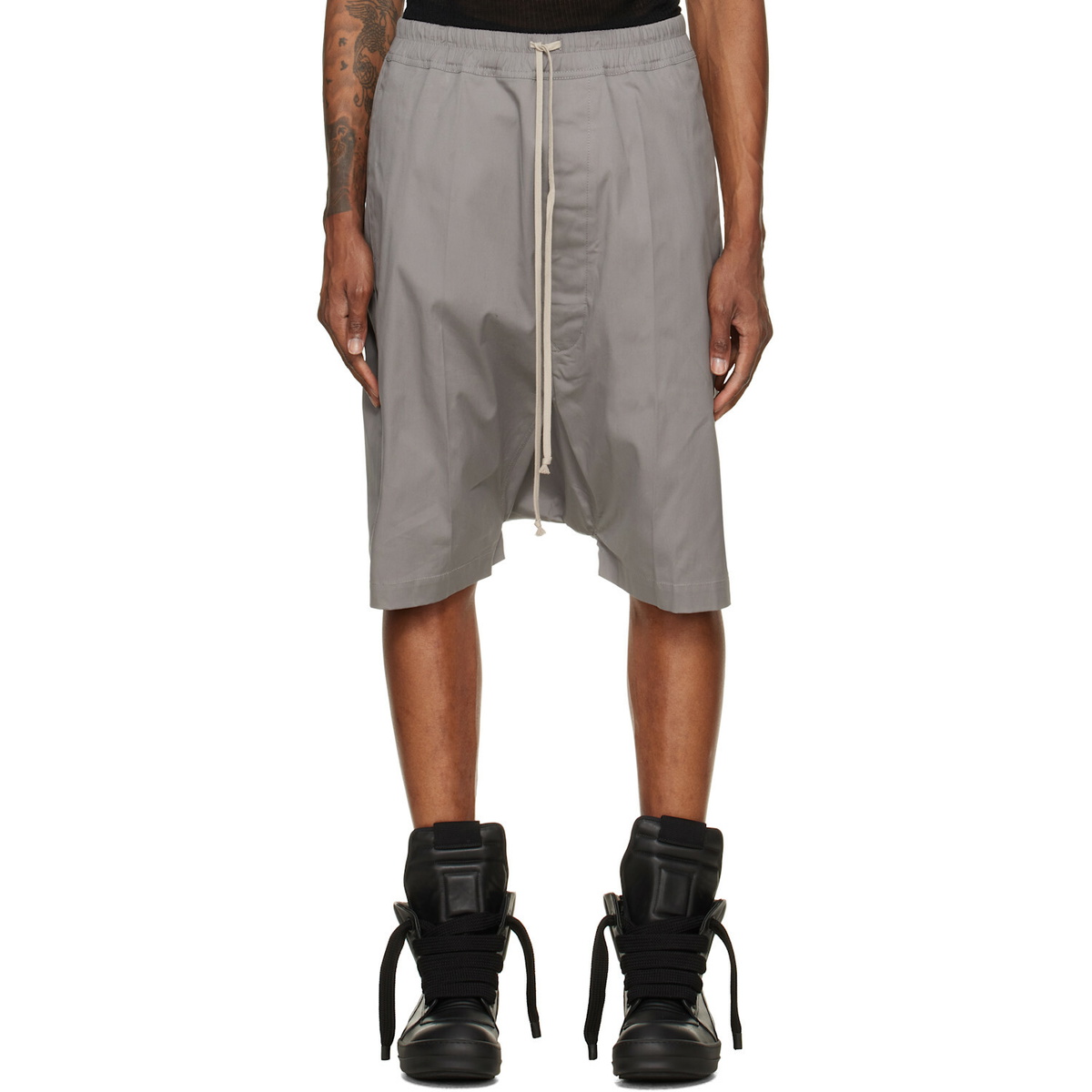 パンツ SHORT GARY FLIGHTSUIT RICK OWENS Rick Owens Black Gary Short Flightsuit Rick Owens
