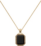 Ernest W. Baker SSENSE Exclusive Gold & Black Stone Necklace
