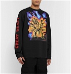 Acne Studios - Monster in My Pocket Jaceye Printed Cotton-Jersey T-Shirt - Black