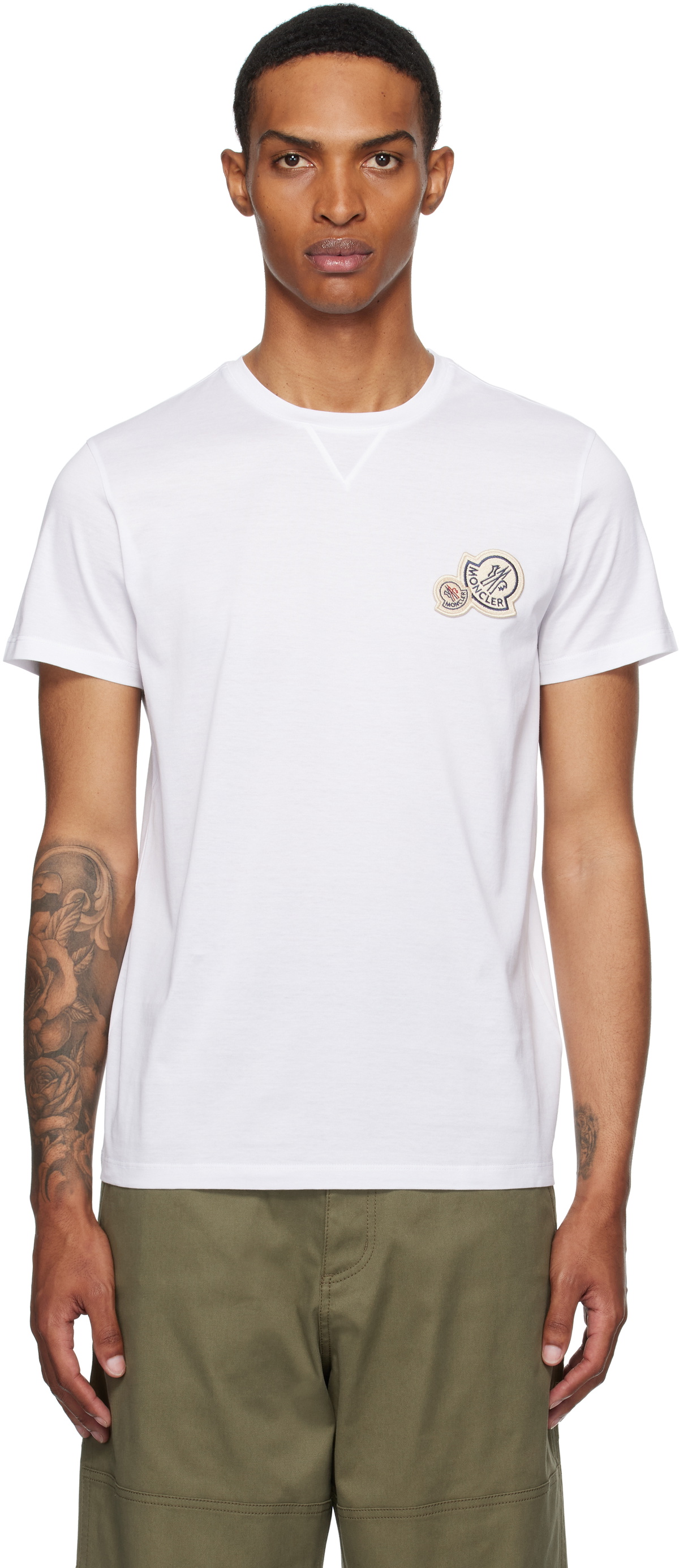 【関税込み】Moncler ネイビー Archivio Creativo Tシャツ Moncler Navy Archivio Creativo T-shirt Moncler
