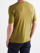 WILLIAM LOCKIE - Merino Wool T-Shirt - Green