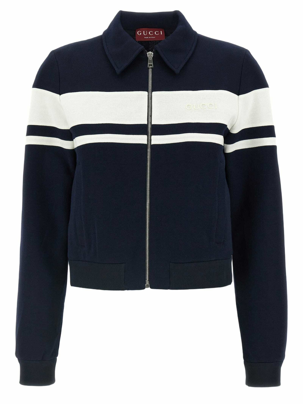 【送料&関税込】Gucci Top Stitched Long Sleeved Bomber Jacke Gucci Top Stitched Long Sleeved Bomber Jacket Gucci