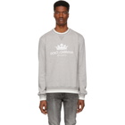 Dolce and Gabbana Grey Crown Logo Sweatshirt