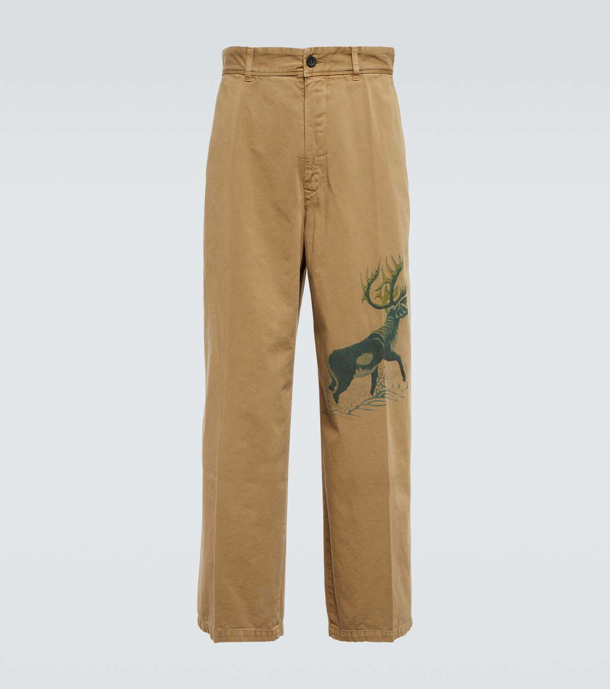 Incotex x Facetasm Printed wide-leg cotton pants