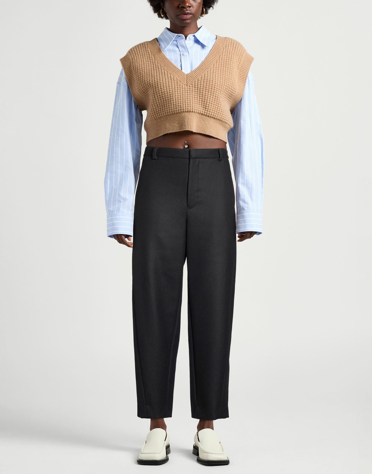 Auralee Womens Pants Charcoal