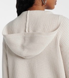 'S Max Mara Falcone ribbed-knit wool hoodie