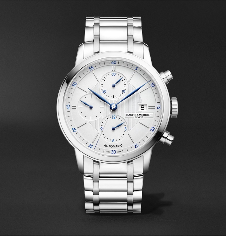 Photo: Baume & Mercier - Classima Automatic Chronograph 42mm Stainless Steel Watch, Ref. No. M0A10331 - White