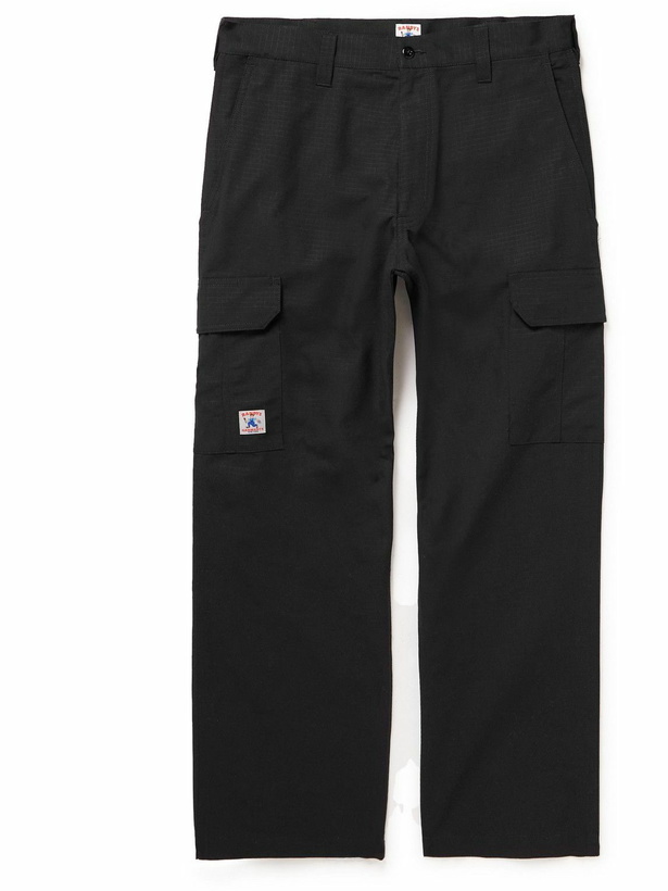 Photo: Randy's Garments - Straight-Leg Cotton-Ripstop Cargo Trousers - Black