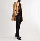 SAINT LAURENT - Slim-Fit Wool Overcoat - Brown