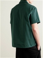 Noah - Camp-Collar Cotton-Poplin Shirt - Green