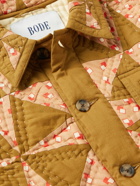BODE - Kaleidoscope Quilted Padded Printed Cotton Jacket - Brown