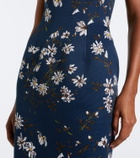 Emilia Wickstead Laelia floral bustier gown