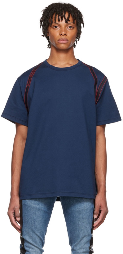 Photo: Alexander McQueen Navy Cotton T-Shirt