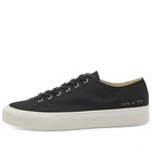 Common Projects Men's Tournament Low Classic Canvas Sneakers in Black