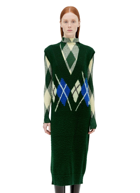 Photo: Burberry Argyle Wool Vest Dress