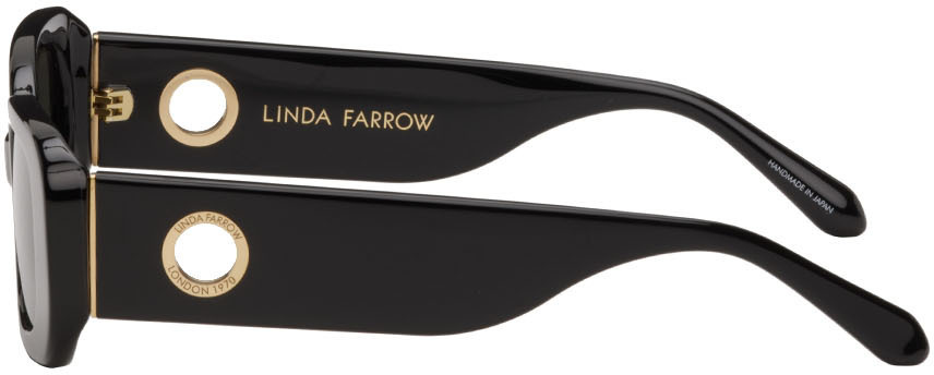 LINDA FARROW Black Lola Sunglasses