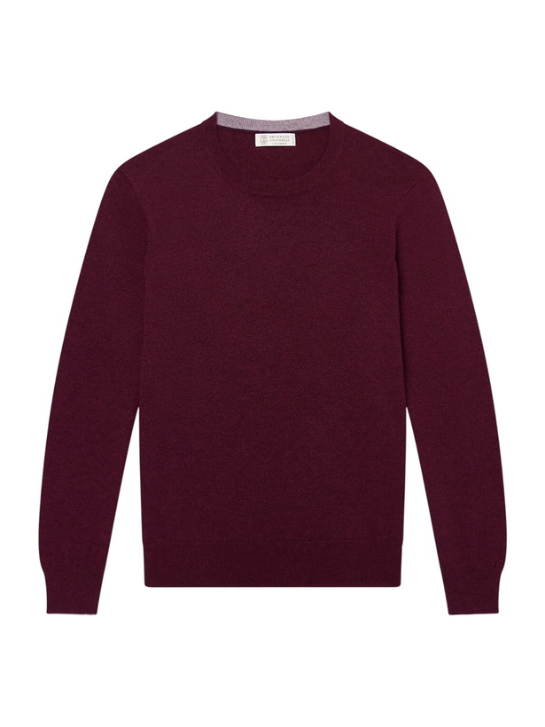 Photo: Brunello Cucinelli - Cashmere Sweater - Burgundy