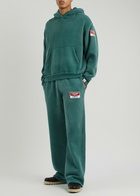 Cherry Los Angeles Logo-appliqué Cotton Sweatpants Green