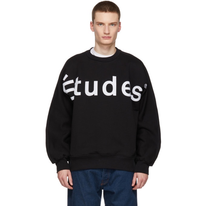 Photo: Etudes Black Logo Sweatshirt