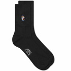 Rostersox Bear Sock in Black