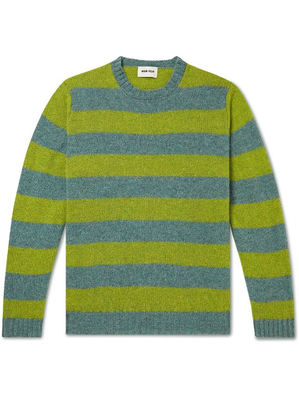 Photo: MAN 1924 - Striped Wool Sweater - Green
