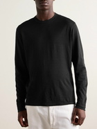 James Perse - Linen-Blend T-Shirt - Black