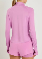 Nike Swift Dri-fit UV Half-zip Stretch-jersey Running top Pink